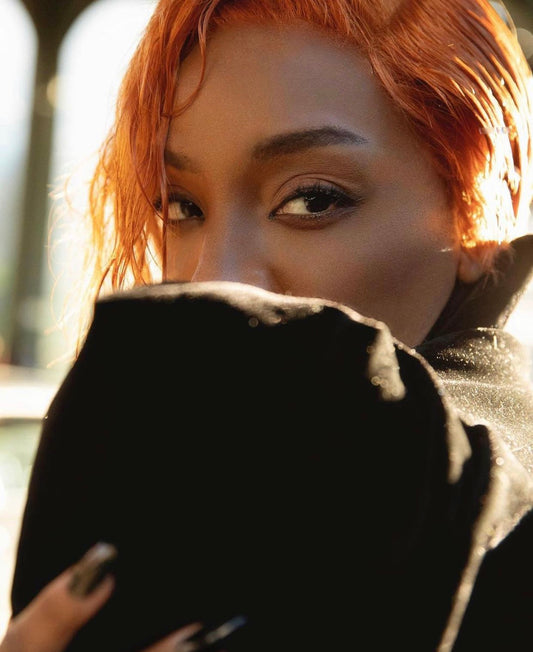 Singer Songwriter Dawn Richard wears April & Alex