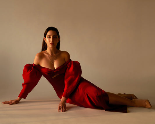 Actress Nora Fatehi wears April & Alex